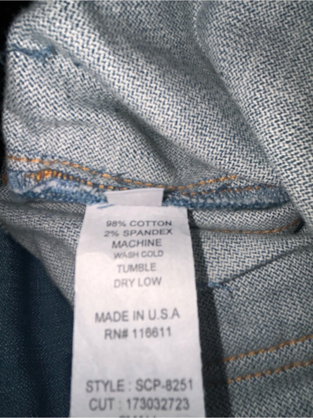 Self Contrast Aria Hi-Waist Denim Pants size S NWT - Picture 9 of 9
